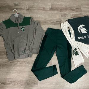 Victoria secret MSU university llorar for sale. Size S/M fast shipping